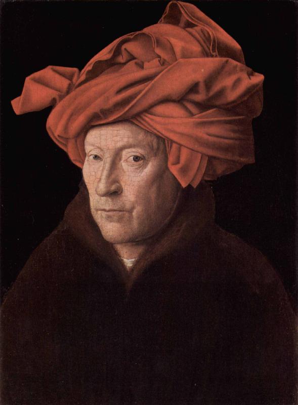 Jan Van Eyck Portrait of a Man oil painting image